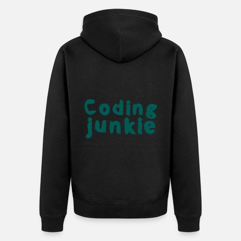 Coding Junkie 2 - Veste à capuche bio Premium Unisexe - noir