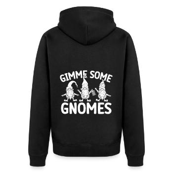 Costume de Gnome Hommes Donnez-moi Quelques Gnomes Gnome - Veste à capuche bio Premium Unisexe - noir - Dos - Nico (187cm)