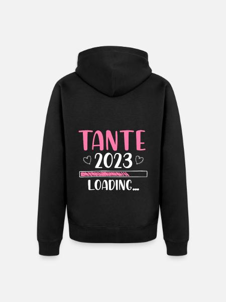 Tante 2023 Loading - Unisex Premium Bio Zip Hoodie - Schwarz