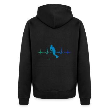 Floorball Floorball Femme Innebandy Homme - Veste à capuche bio Premium Unisexe - noir - Dos - Nico (187cm)