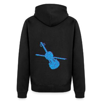 Violon - Veste à capuche bio Premium Unisexe - noir - Dos - Nico (187cm)