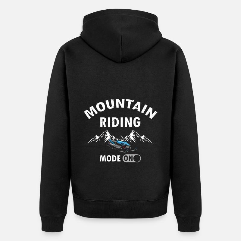 Motoneige et Skidoo Design - Veste à capuche bio Premium Unisexe - noir