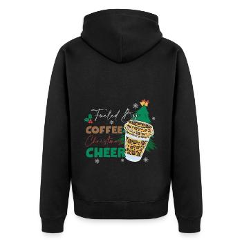 Cadeaux de Noël Noël - Veste à capuche bio Premium Unisexe - noir - Dos - Nico (187cm)