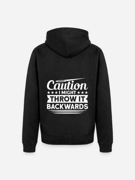 Diskuswurf Diskuswerfer Leichtathletik Diskus - Unisex Premium Bio Zip Hoodie - Schwarz
