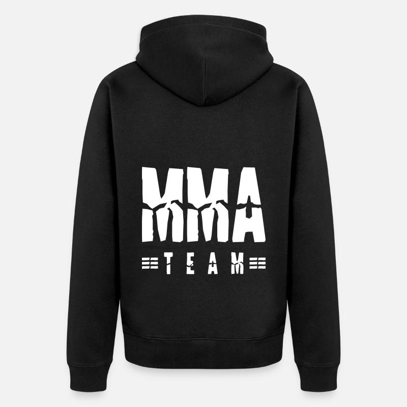 L’équipe MMA - Veste à capuche bio Premium Unisexe - noir
