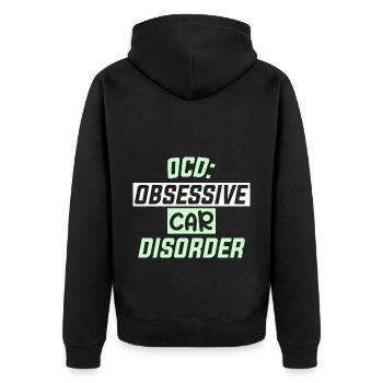 TOC - Veste à capuche bio Premium Unisexe - noir - Dos - Nico (187cm)