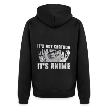 Japan Gaming Kawaii Otaku - Veste à capuche bio Premium Unisexe - noir - Dos - Nico (187cm)