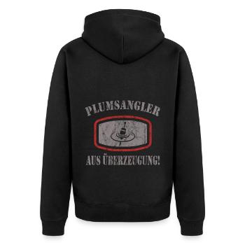 Pêche - Veste à capuche bio Premium Unisexe - noir - Dos - Nico (187cm)
