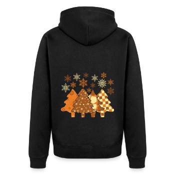 Cadeaux de Noël Noël - Veste à capuche bio Premium Unisexe - noir - Dos - Nico (187cm)