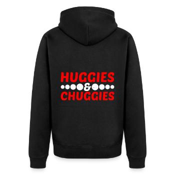 Huggies ' Chuggies 26 - Veste à capuche bio Premium Unisexe - noir - Dos - Nico (187cm)