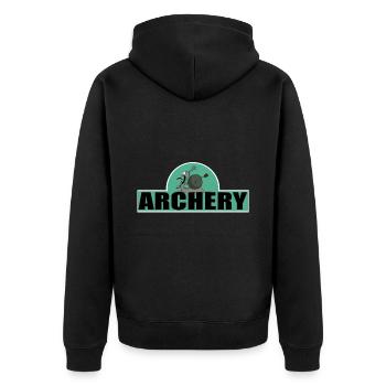 Tir à l’arc Archer Cartoon Funny Pictures - Veste à capuche bio Premium Unisexe - noir - Dos - Nico (187cm)