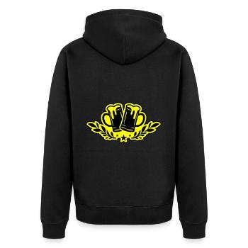 Verre à bière Chope de bière Bière - Veste à capuche bio Premium Unisexe - noir - Dos - Nico (187cm)
