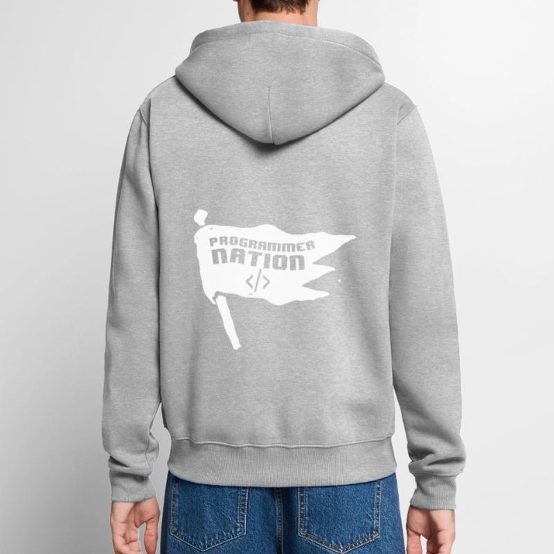 Programmer Coder Software Developer Unisex Premium Organic Zip Hoodie