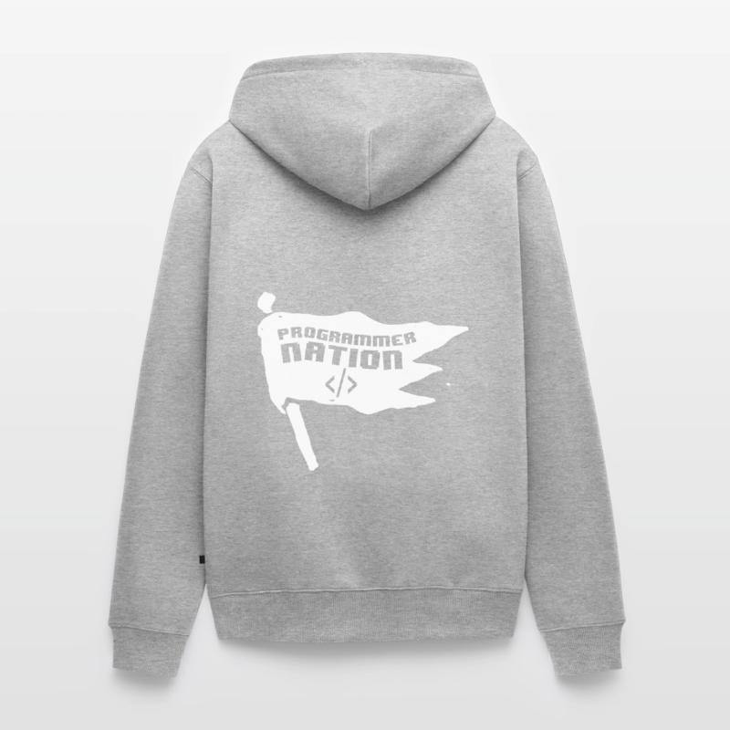 Programmer Coder Software Developer Unisex Premium Organic Zip Hoodie