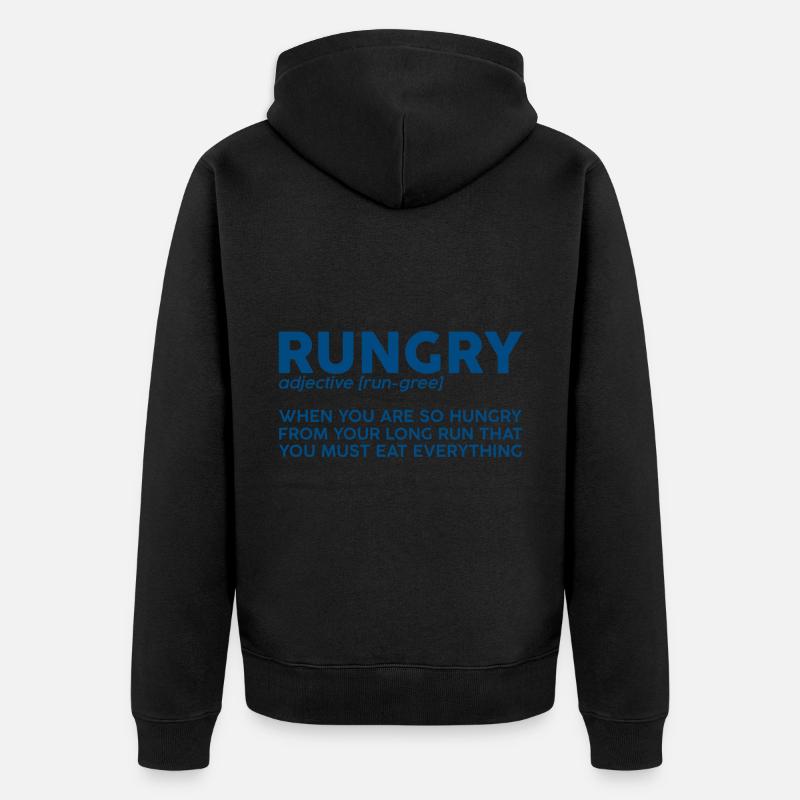Rungry, Defninition Description 3 - Veste à capuche bio Premium Unisexe - noir