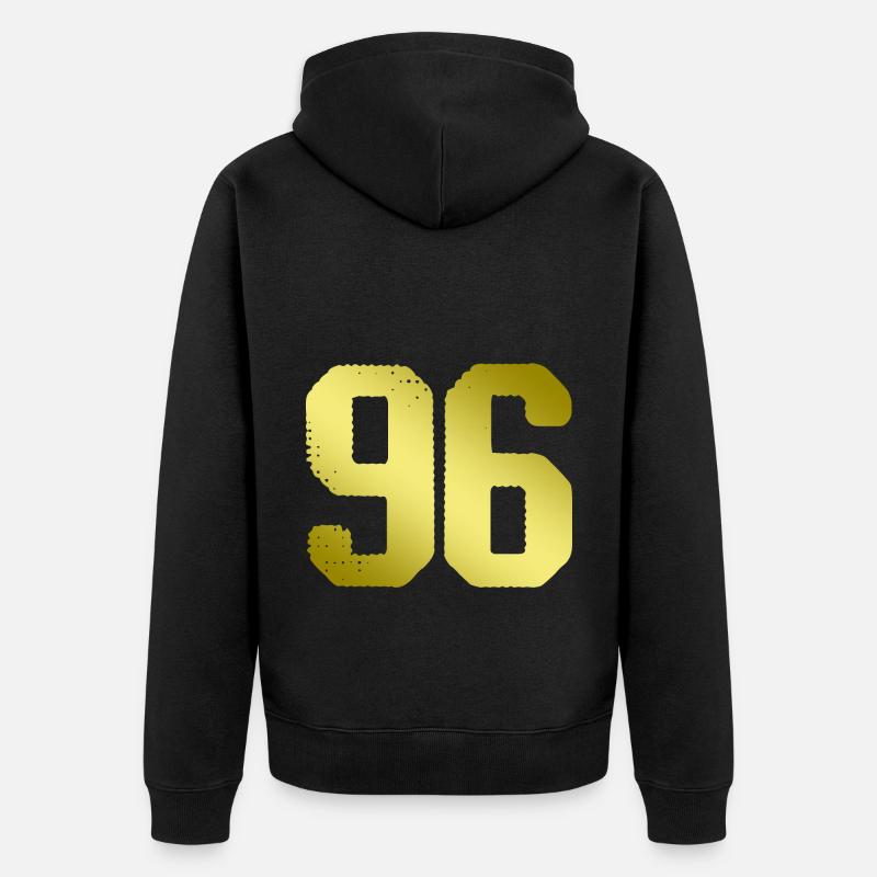 maillot numéro 96 - Veste à capuche bio Premium Unisexe - noir
