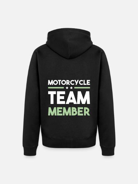 Motorcycle Team - Unisex Premium Organic Zip Hoodie - black