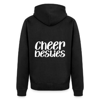 Encouragez les besties - Veste à capuche bio Premium Unisexe - noir - Dos - Nico (187cm)