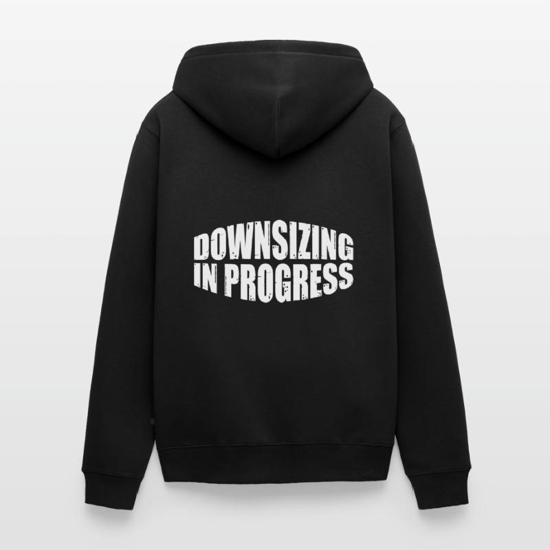 Downsizing In Progress 26 Unisex Premium Organic Zip Hoodie