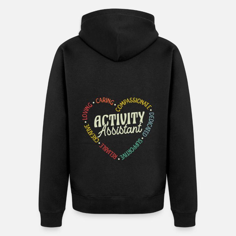 Awesome Activity Assistant - Unisex Premium Bio Zip Hoodie - Schwarz