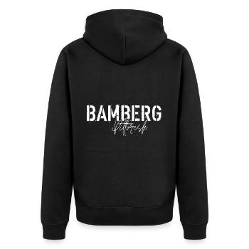 Bamberg Pittoresk - Veste à capuche bio Premium Unisexe - noir - Dos - Nico (187cm)