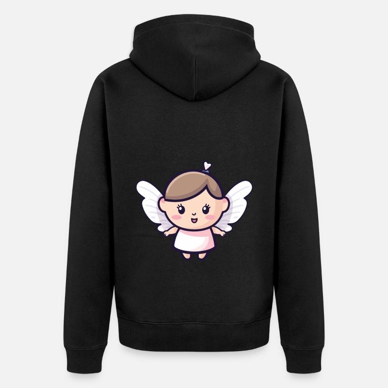 Fée Mignon Conte de fées - Veste à capuche bio Premium Unisexe - noir