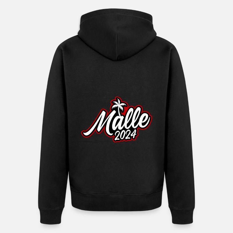 Malle 2024 - Veste à capuche bio Premium Unisexe - noir