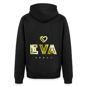 Eva Herz - Veste à capuche bio Premium Unisexe - noir - Dos - Nico (187cm)