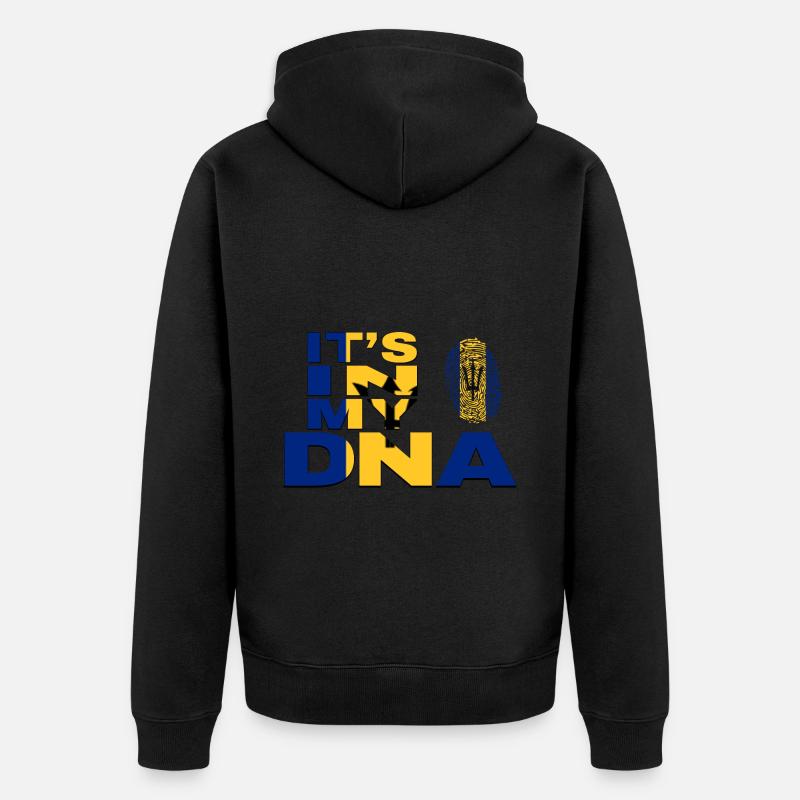 ITS IN MY DNA BARBADE - Veste à capuche bio Premium Unisexe - noir