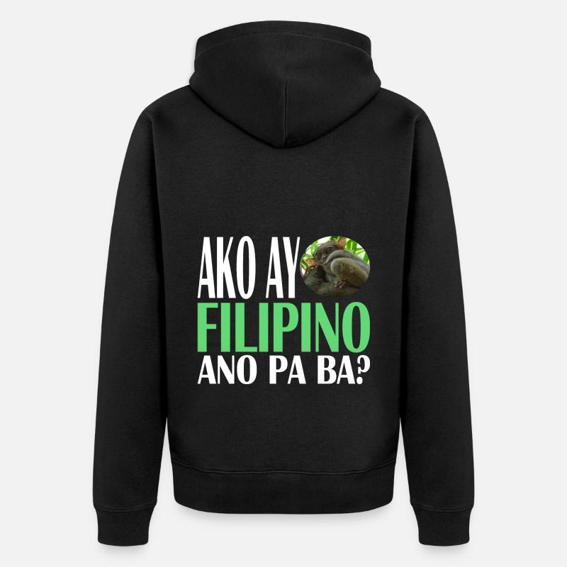 Tarsier philippin - Veste à capuche bio Premium Unisexe - noir