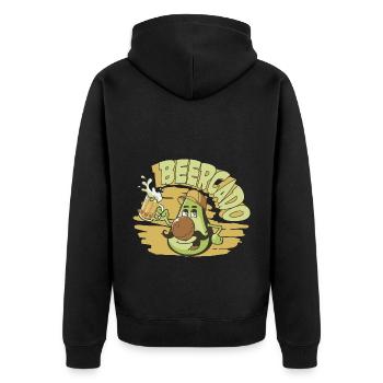 Bière Bière Buveur Amateurs de bière Alcool - Veste à capuche bio Premium Unisexe - noir - Dos - Nico (187cm)