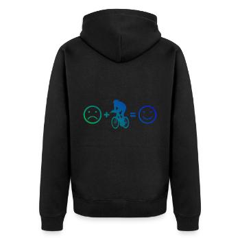 Vélo de route Vélo de route Vélo de route - Veste à capuche bio Premium Unisexe - noir - Dos - Nico (187cm)