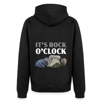 C’est Rock O’clock Geology Stone Collecting - Veste à capuche bio Premium Unisexe - noir - Dos - Nico (187cm)