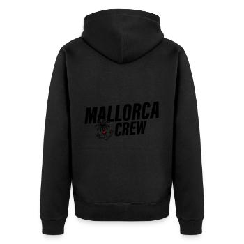 Mallorca équipage ancre palmier coeur amour - Veste à capuche bio Premium Unisexe - noir - Dos - Nico (187cm)