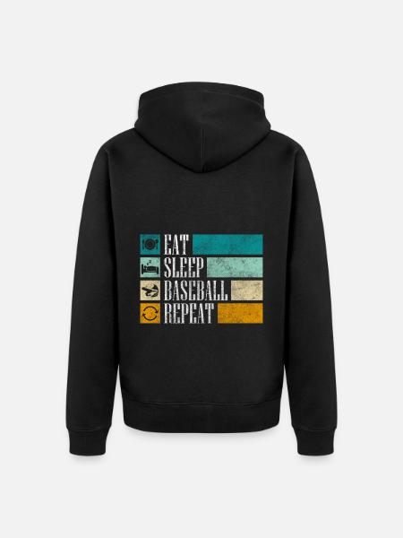 Sport Team Catcher - Unisex Premium Organic Zip Hoodie - black