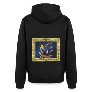 Starry Sky Fantasy Warrior Mystiquement Magique - Veste à capuche bio Premium Unisexe - noir - Dos - Nico (187cm)