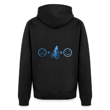 Vélo de route pour hommes Vélo de route Vélo de route Vélo de route - Veste à capuche bio Premium Unisexe - noir - Dos - Nico (187cm)