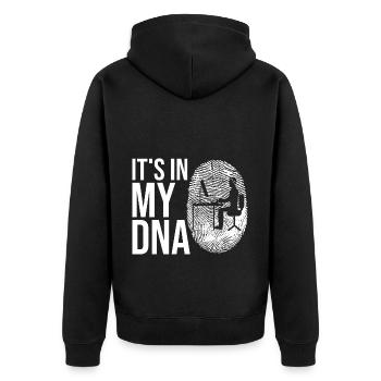 Programmierer Entwickler Programmierer Programmieren IT Computer - Unisex Premium Bio Zip Hoodie - Schwarz - Hinten - Nico (187cm)