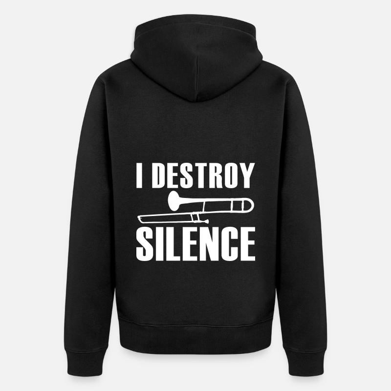 Trombone - Veste à capuche bio Premium Unisexe - noir