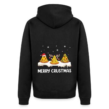 Cadeaux de Noël Noël - Veste à capuche bio Premium Unisexe - noir - Dos - Nico (187cm)