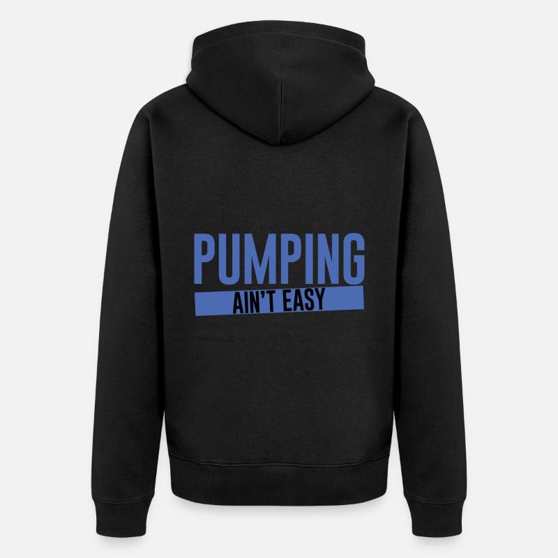 Pomper n’est pas facile 2 - Veste à capuche bio Premium Unisexe - noir