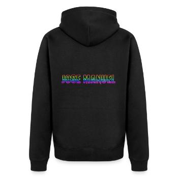 Jose Manuel RS Rainbow - Unisex Premium Organic Zip Hoodie - black - Back - Nico (187cm)