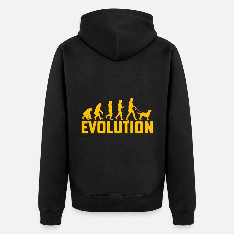 Évolution du Labrador - Veste à capuche bio Premium Unisexe - noir