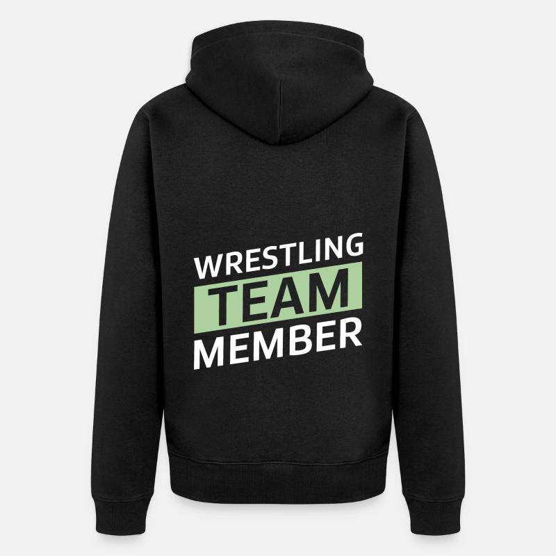 Équipe de lutte - Veste à capuche bio Premium Unisexe - noir