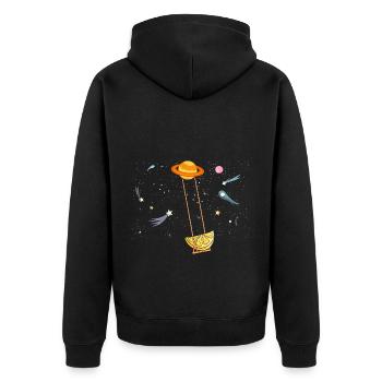 Lemonade Lemon Lemonade Lemonade Lemonade Stand Design - Unisex Premium Organic Zip Hoodie - black - Back - Nico (187cm)
