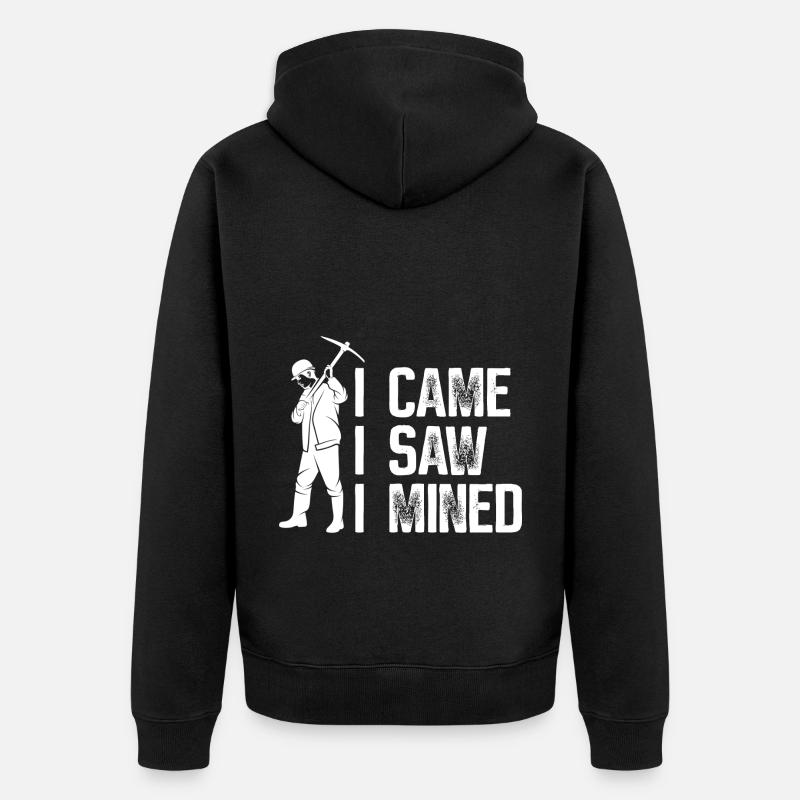 Mine d’or minière - Veste à capuche bio Premium Unisexe - noir