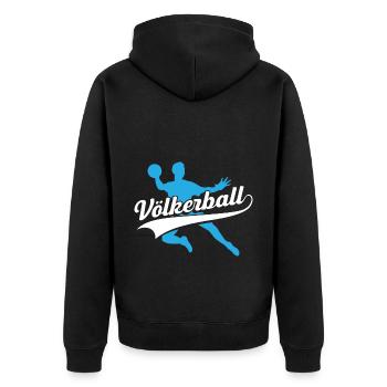 Dodgeball Funny Gift Professeur de sport - Veste à capuche bio Premium Unisexe - noir - Dos - Nico (187cm)