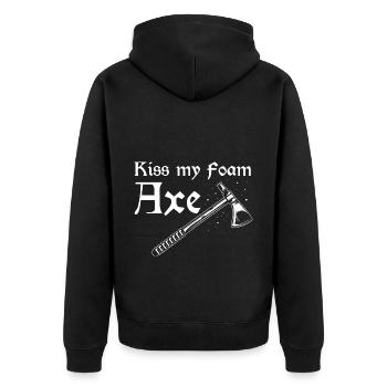 Citation de jeu de rôle pour Larper et Larp - Veste à capuche bio Premium Unisexe - noir - Dos - Nico (187cm)