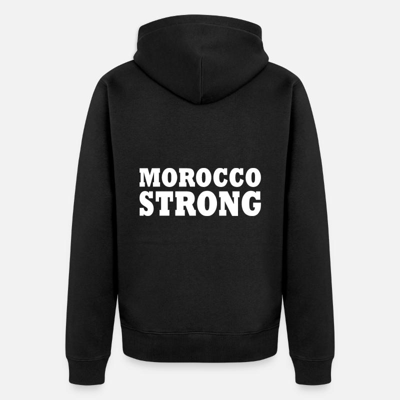 Morocco strong - Veste à capuche bio Premium Unisexe - noir