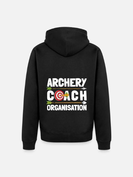 Archer Archery Arrow Archery Archery - Unisex Premium Organic Zip Hoodie - black